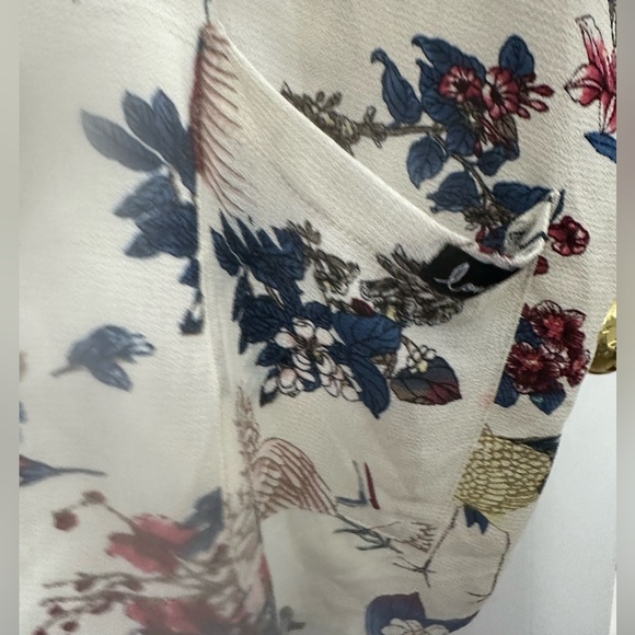 Louve Bird Pattern Open Tunic - Picture 6 of 14